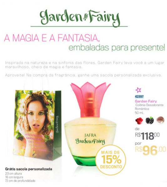 84562. Garden Fairy Colônia Desodorante, 50ml